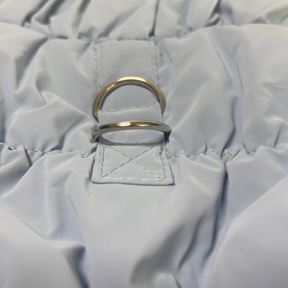 Chic Light Blue Quilted Pet Jacket Medium But Fits Like a Small - Picture 2 of 5